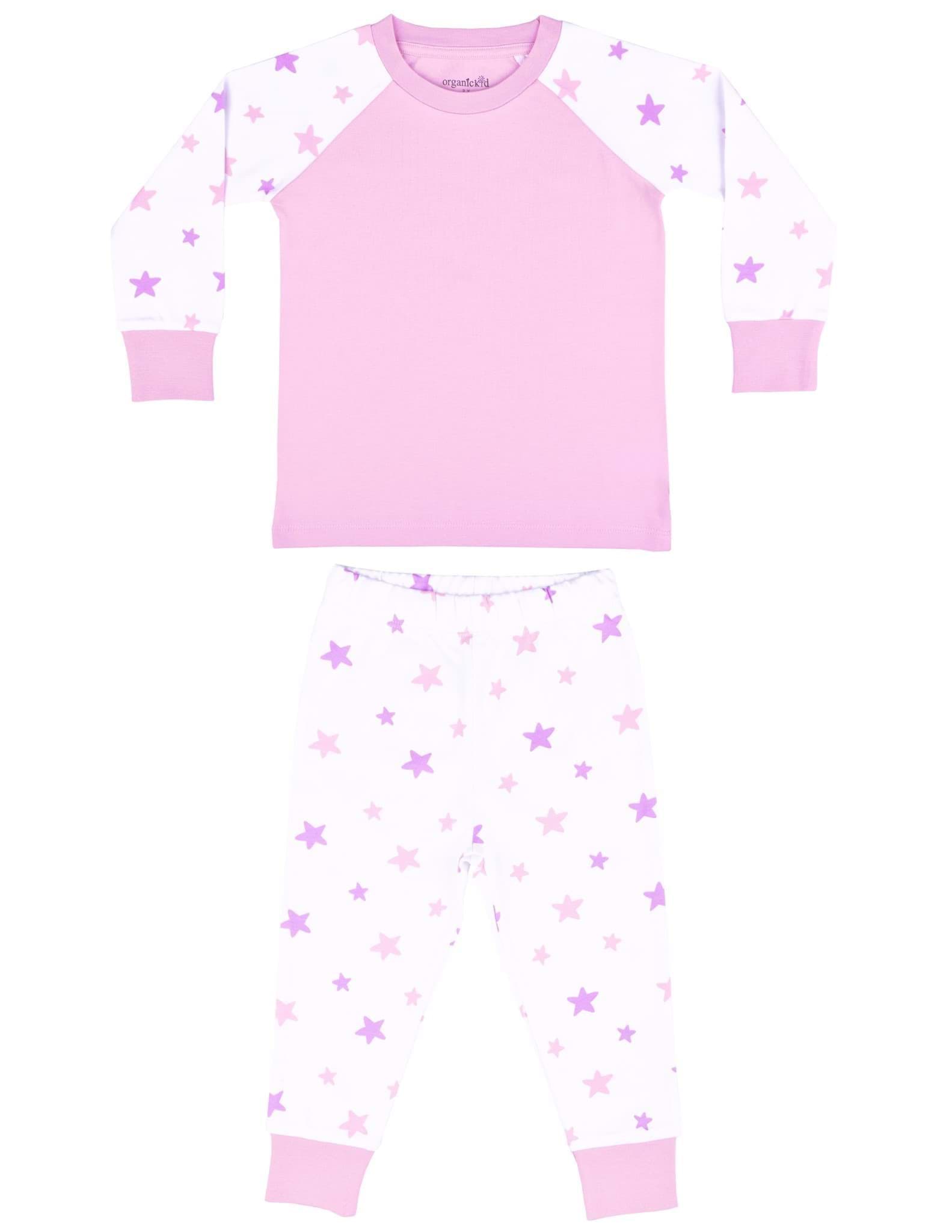 Pink Star Kız Çocuk Pijama Takımı resmi